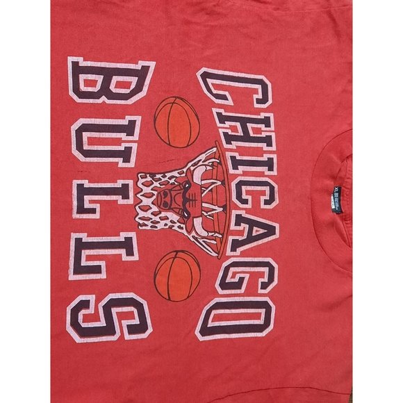Vintage Chicago Bulls NBA Single Stitch T-shirt Jordan Pippen Sz XL. Screen Star - Picture 4 of 10